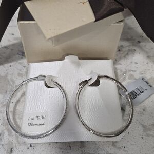Elegant Silver Hoop Earrings